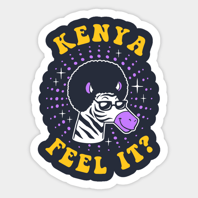 Kenya Feel It Sticker by dumbshirts